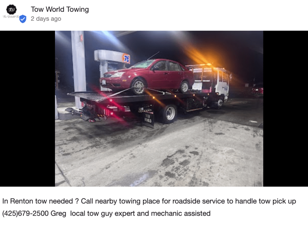 Towing for Disabled car
